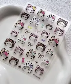 ネイルシール5D3D立体　ハローキティ　キティーちゃん　キャラクター