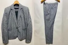 Zara パンツスーツ　セットアップ　グレー スリムフィット