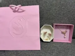 スワロフスキネックレス イヤリング セット