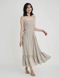 フレイアイディー FRAY I.D ニットコンビシャーリングリボンワンピース