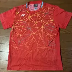 値引き交渉あり　YONEX 幾何学模様 Tシャツ レッド　ユニフォーム