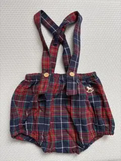 チェック柄ロンパース 70cm