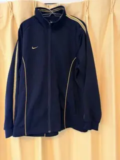 NIKE Dri-FIT トラックジャケット ネイビー×ゴールド L