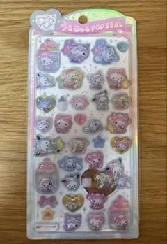 ラスト【正規品】新作うるちゅるポップシール　白猫ベビーのサムネイル