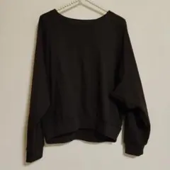 ブラウン ラウンドネック スウェット