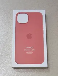 【純正】新品 iPhone 13 シリコンケース ピンクポメロ