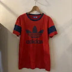 90s adidas デサント製 トレフォイルロゴ Tシャツ - メルカリ