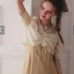 ♥未使用♥ドリードール ボレロ シースルー 半袖トップス アイボリー