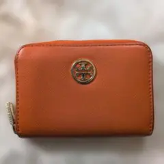 Tory Burch オレンジレザーコインケース