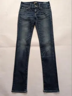 moussy ストレッチパウダースキニー 24 デニム マウジー 日本製