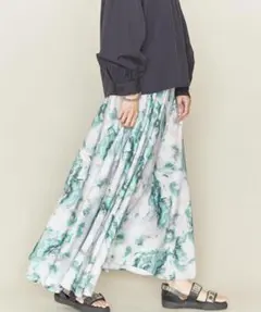 ASTRAET シェルプリントフレアスカート セットアップ ユナイテッドアローズ