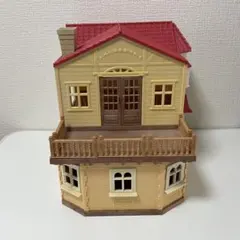 【引取可能】赤い屋根の大きなお家 シルバニアファミリー 2階建てハウス