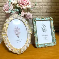 《新品》アンティーク調＆上品なフォトフレーム　2点セット　結婚式