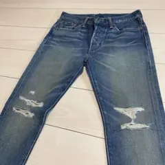 【美品】Levi's 501s ダメージデニム　スキニー