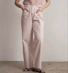 Lawgy / tuck button accent color pants - メルカリ