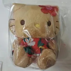 新品　日焼けキティ　ハワイアンホースト　マスコット　ハローキティぬいぐるみ