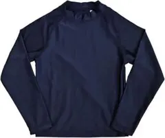 スクールラッシュガード 長袖 学校用 かぶり 男女兼用 スクール水着(170)