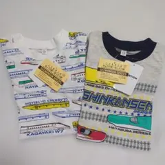 新品☆新幹線柄　半袖　Tシャツ　2枚セット　110cm