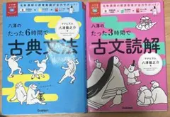 八澤のたった6時間で古典文法、3時間で古文読解