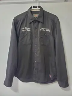 Dickies(ディッキーズ)チェーンステッチ刺繍長袖ワークシャツ