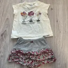 Tシャツとショートパンツのセット 90