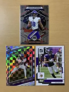 NFL VIKINGS WR JUSTIN JEFFERSON 3枚セット