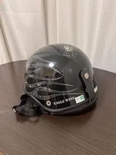 EAGLE WINGS ハーフヘルメット スカル柄 125cc以下 EAGLE WINGS ハーフヘルメット スカル柄 125cc以下 - メルカリ