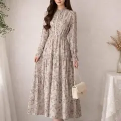 axes femme 花柄ワンピース フリル レース Coquette 森ガール