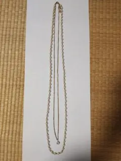 ★パールと金属の2連ネックレス★