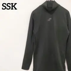 SSK 野球アンダーシャツ タートルネック S ブラック 日本製 フィットタイプ