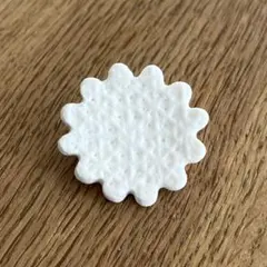 【美品】鈴木仁子 Mold レースブローチ(花)