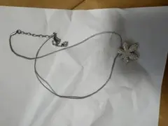 【美品】スワロフスキー SWAROVSKI フラワー ネックレス 花 スワン刻印