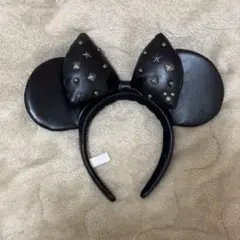 ディズニー　カチューシャ　ミニー　ブラック