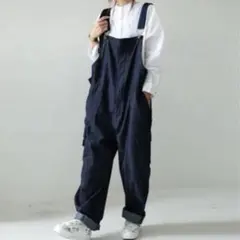 アンティカ　デニムカーゴサロペット