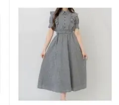 REDYAZEL フリルシャツワンピース