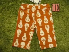 110 新品 FO KIDS エフオー ダルマ 電球 プリント 6分丈 パンツ