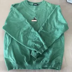 XLARGE ダークグリーン クルーネック スウェット