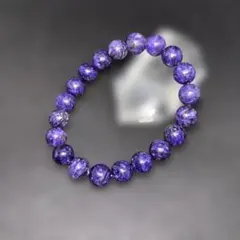 【高品質】天然石パワーストーン　チャロアイトブレスレット　10㎜