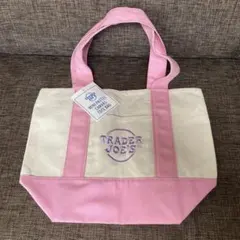Trader Joe's ミニパステルキャンバストートバッグ トレジョ