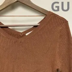 GU レディース Vネック ニット M
