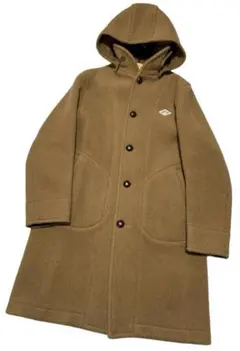 DANTON　ウールモッサ　ロングコート　ネイビー　サイズ34