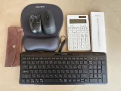 ワイヤレスマウス キーボード 電卓 ペン まとめ売り PC周辺機器セットのサムネイル