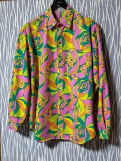 90s Boden 総柄 花柄 カラフル ボタニカル 柄シャツ 長袖シャツ - メルカリ
