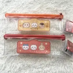 新品 ちいかわ ビニールペンポーチ2点 透明 ペンケース はちわれ うさぎ