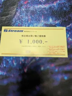 株式会社ストリーム お買い物優待券 ¥1,000