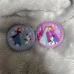 ディズニー 刺繍 缶バッジ 第一弾 第二弾 アナ雪