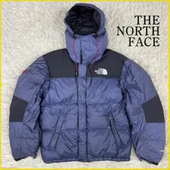 《美品》ザノースフェイス ダウンジャケット サミット 700 紺 メンズ (S)
