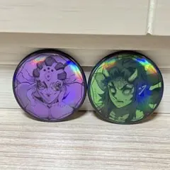 鬼滅の刃 鬼 キャラクター缶バッジ ２個セット
