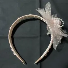 ピンク リボン ヘアバンド