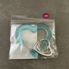 サンキューマート カラビナ クリアハート ブルー